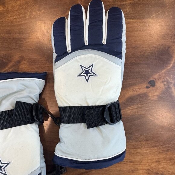 Dallas Cowboys Winter Gloves Vintage Y2K - Picture 3 of 6